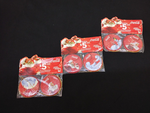 Colección Colguijes Fichas Coca Cola Navidad 6pz Sellado (Usado)