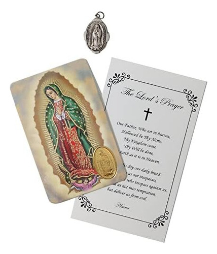 Medalla De Nuestra Señora De Guadalupe Con Tarjeta De Se? 