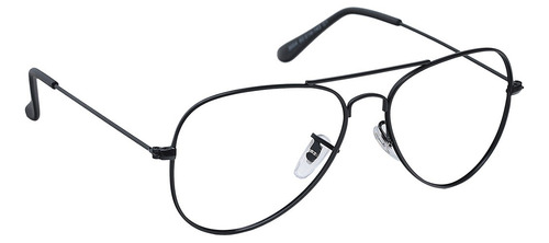Armação Óculos Aviador De Grau Retro Preto Tremix