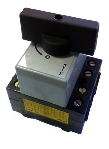 Imagen 2 de 4 de Interruptor Tetrapolar Holec 4x40 A Montaje Din