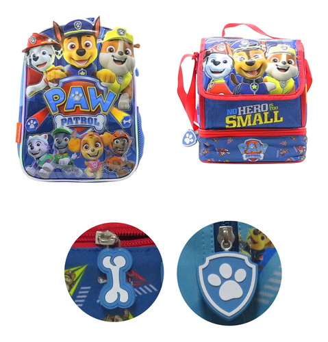 Imagen 4 de 4 de Set Jardín Lunchera + Mochila Paw Patrol | Original