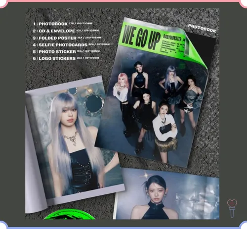 A Babymonster - 2º Mini Álbum We Go Up (set 3 Vr.) Ooxx