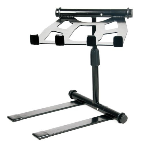 Pyle Portable Folding Laptop Stand Standing Table With Ad