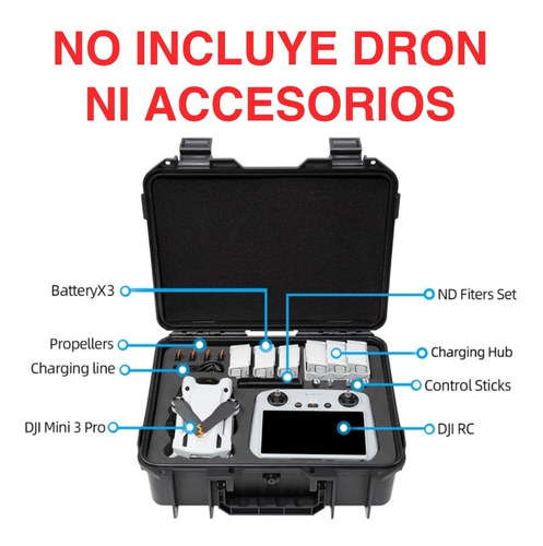 Maleta, Estuche, Rigida Para Dji Mini 3 Pro Dron Combo