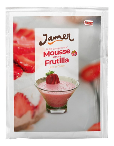 Mousse Frutilla Jamer Polvo 1 Kg Sin Tacc - Ciudad Cotillón