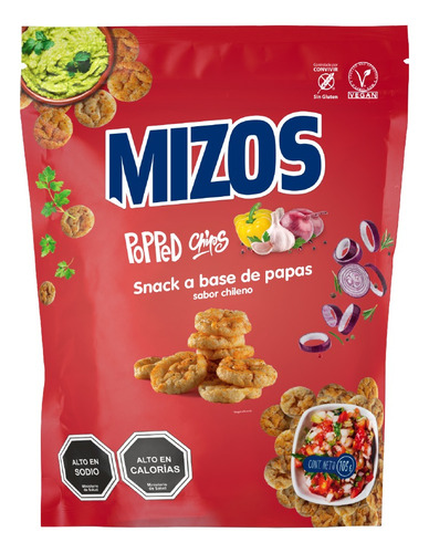 Mizos Popped Chips Sabor Chileno -105 Gr