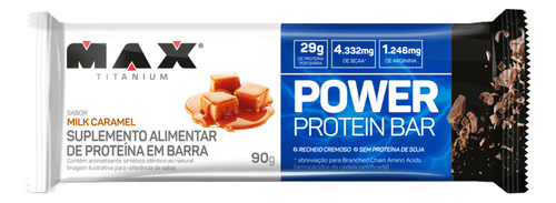 Power Protein Bar Max Titanium (720g) Milk Caramel