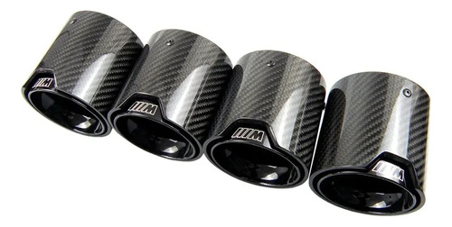 4 Salidas Compatibles Con  Escape Bmw Carbono 65mm Sport M 