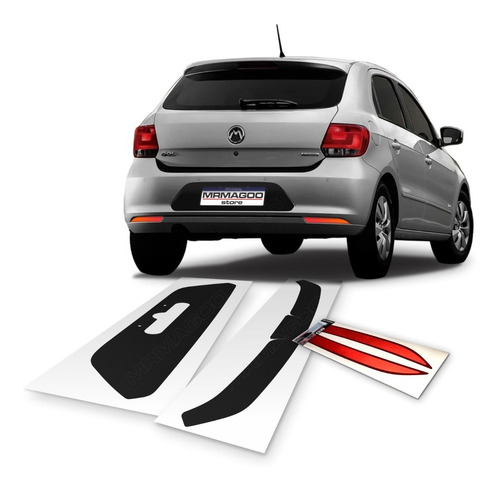 Gol G6 Para-choque Fundo Placa Refletor Protetor Kit Promo