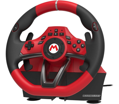 Volante + Pedales Mario Kart Rojo Negro Nintendo Switch