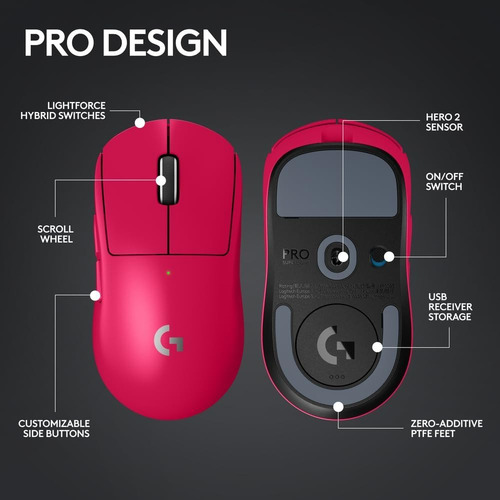 Mouse Pro X Superlight 2 - Sensor Hero 2 - 32,000 Dpi Usb-c