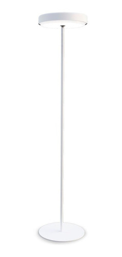 Lampara Pie Living Minimal Blanco Led  Charles Imdi