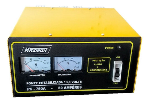 Fonte Estabilizada Px / Py 13,8v Potente 50amp - Voltimetro