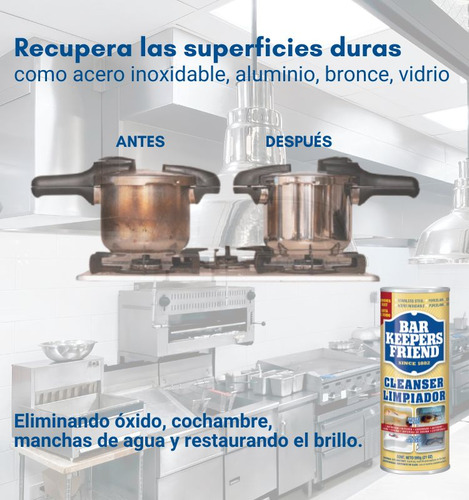 Bar Keepers Friend Limpiador Pulidor 595g