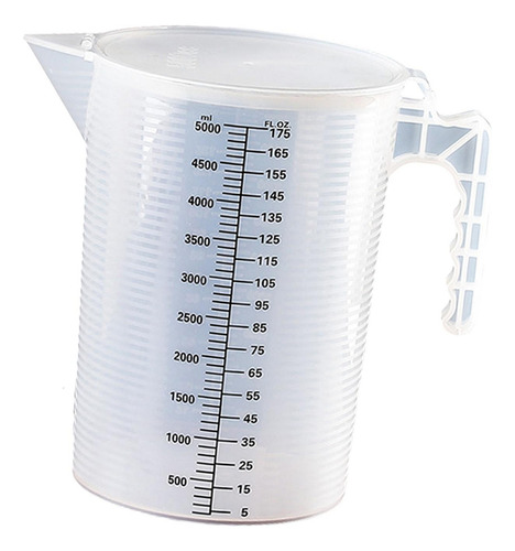 Jarra De Plástico Transparente Con Tapa De 5000 Ml Para