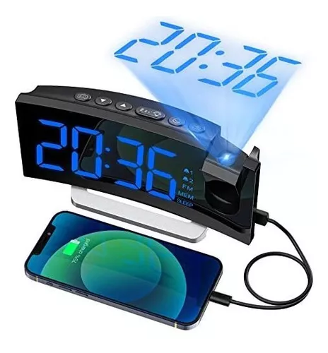 Radio Reloj Despertador Digital Con Proyeccion En El Techo