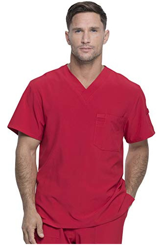 Camiseta Roja Enfermería Hombre Dickies 5xl Ajustable