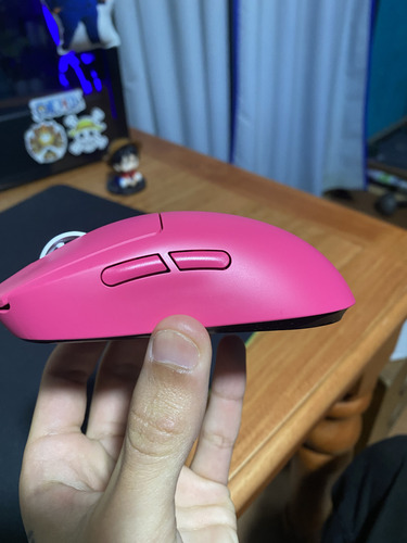 Imagen 5 de 7 de Mouse gamer inalámbrico recargable Logitech Pro Series Pro X Superlight rosa