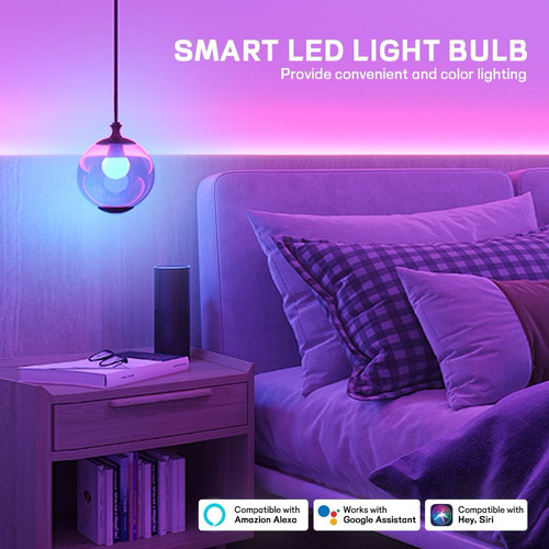 3 Led Wi-fi Multicolorido, 10 W | Luzes Rgb Shome-120/3 Core