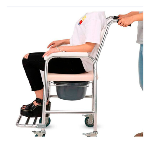 Silla Comodo Con Ruedas Para Baño O Regadera