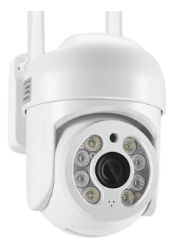 Camera Visão Noturna Ip Wifi Hd Externa + Cartão Sd 32gb Cor Branco