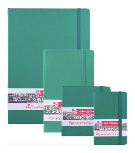 Libreta Art Creation Verde Bosque 21x30cm 140gr 80hjas.