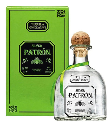 Tequila Patron Silver 1l C/estuche + Regalo: Bandera Mexico