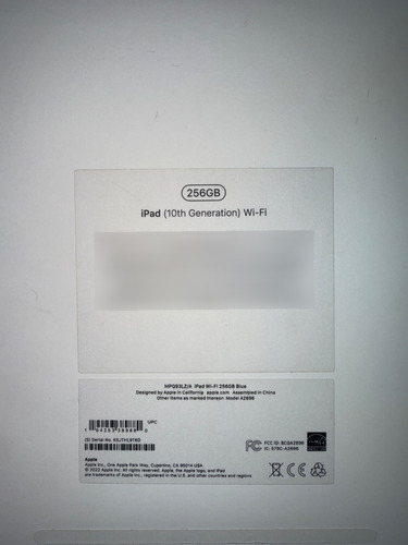 iPad 10th Generation 259 Gb Azul (Usado)