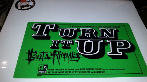 Busta Rhymes Turn It Up Vinilo Maxi Promo Usa 1998