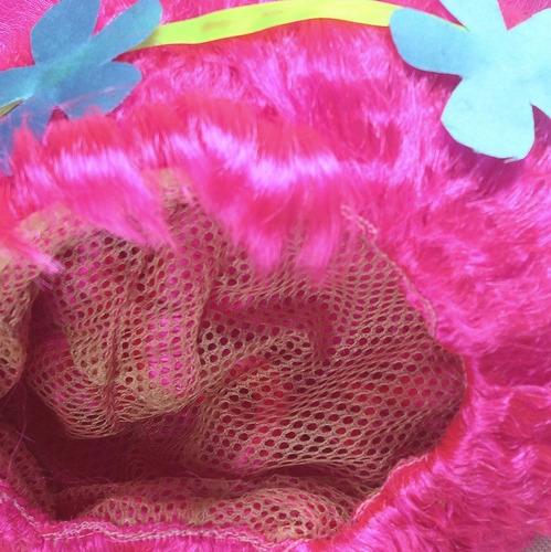 Imagem 7 de 7 de Fantasia De Festa Infantil Trolls Poppy Vestido Com Peruca