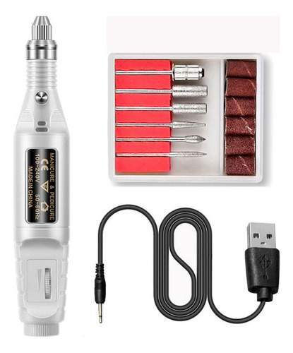 Kit De Máquina Lima Eléctrica Para Decoración De Uñas E Dril