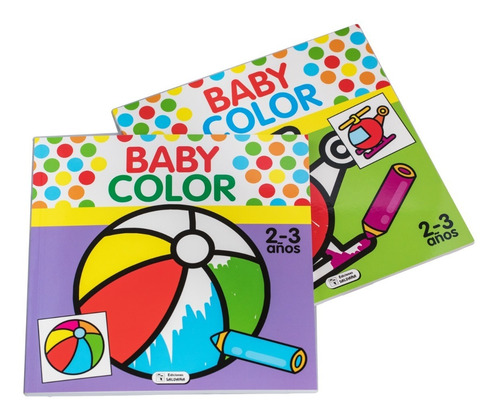 Set De 2 Libros Para Colorear (niños De 2 A 3 Años) Saldaña