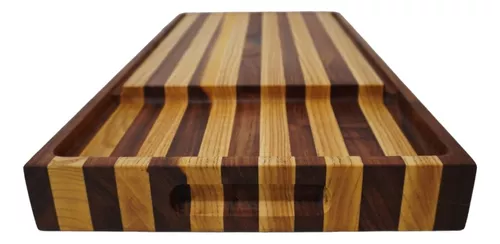 Juego de 4 tablas de madera para servir o picar Tabla de tzalam de corte  parrillero