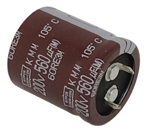 Capacitor Electrolítico Nippon Chemi-con 560uf 200v 105°c