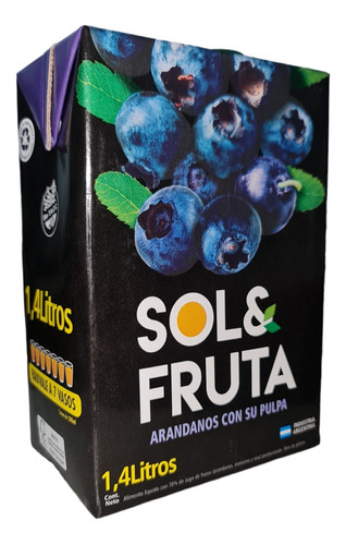 Jugo Arandanos X1,4 Lt - Sol Y Fruta