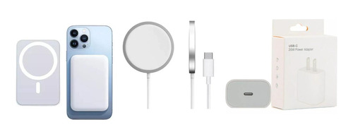 Kit De Cargador Magsafe Bateria Recargable Y Cubo Oem 1phone