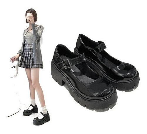 Wan Zapatos De Plataforma Lolita Góticos Punk Para Mujer