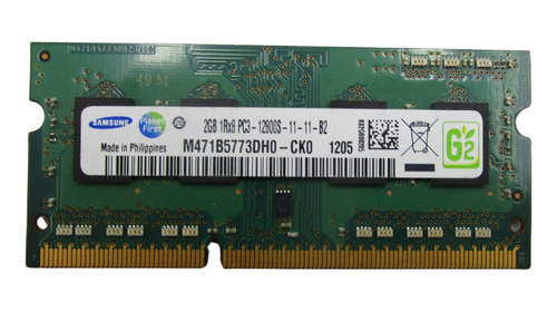 Memoria Ram Samsung 2gb 1rx8 Pc3 12800s-11-11-b2  Ddr2