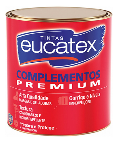 Massa Corrida Eucatex 1,4kg Branco Fosco Exterior Acrílica