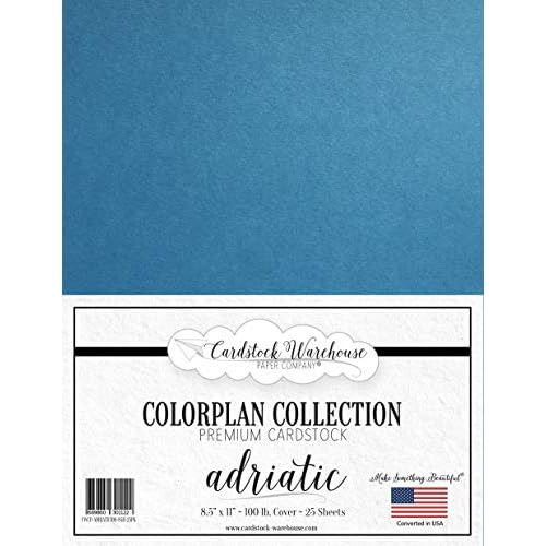 Papel Colorplan Adriatic Blue/sea Blue Cardstock 8.5 X ...