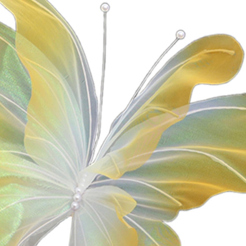 Decoración De Mariposas Artificiales, Decoración Amarillo