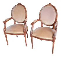 Comprar Galli Antiguo Par De Sillones Living Sala Comedor Luis Xvi