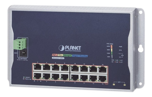 Planet Switch Gigabit Wgs-4215-16p2s 16ptos + 2 Puertos Sfp