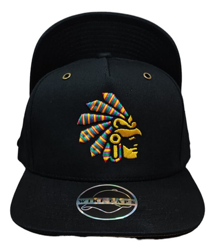 Gorra Azteca Penacho Snapback Premium Bordado Wiki Caps