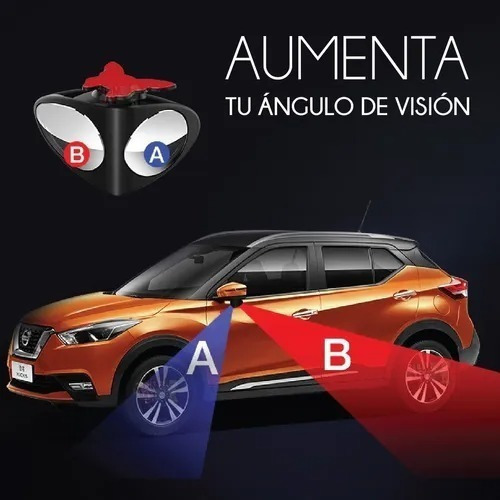 Imagen 9 de 9 de Espejo Punto Ciego Auto Moto Camión Doble Visión