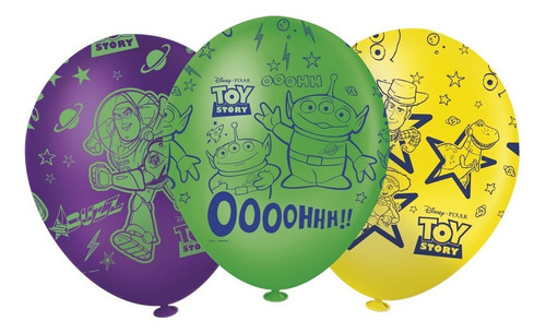 Balão Látex Premium Nº 12 Toy Story C/10 Unidades - Regina