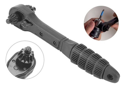 Llave Perforadora 2 En 1, Portabrocas, Llave