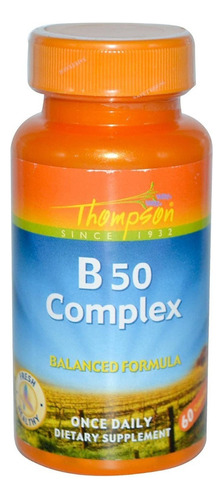 B 50 Complex 30 Capsulas Vegetarianas Thompson 