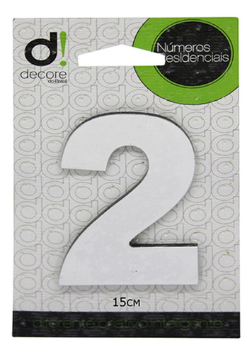 Numero Alum Espelhado 15cm Decore 2