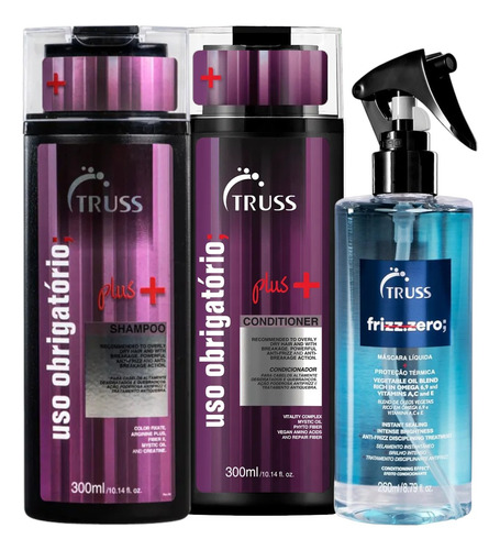Plus Mais Shampoo Condicionad 300ml + Frizz Zero 260ml Truss